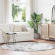 Vidaxx tapis à poils longs navarra 200x200 cm polyester gris argenté