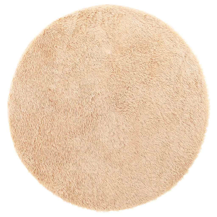 Vidaxx tapis à poils longs navarra 240x240 cm polyester beige
