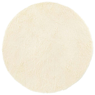 Vidaxx tapis à poils longs navarra 240x240 cm polyester couleur crème