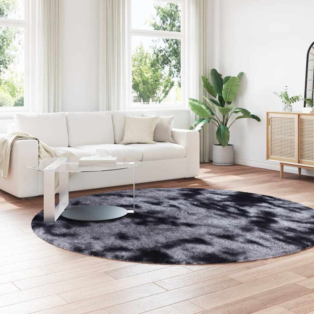 Vidaxx tapis à poils longs navarra 240x240 cm polyester gris foncé