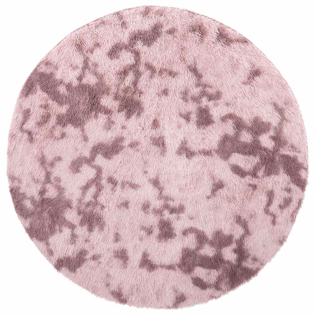 Vidaxx tapis à poils longs navarra 240x240 cm polyester rose poudré