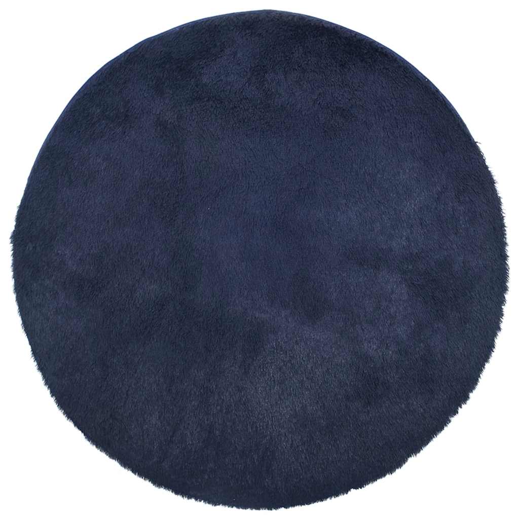 Vidaxx tapis à poils longs navarra 240x240 cm polyester bleu marine