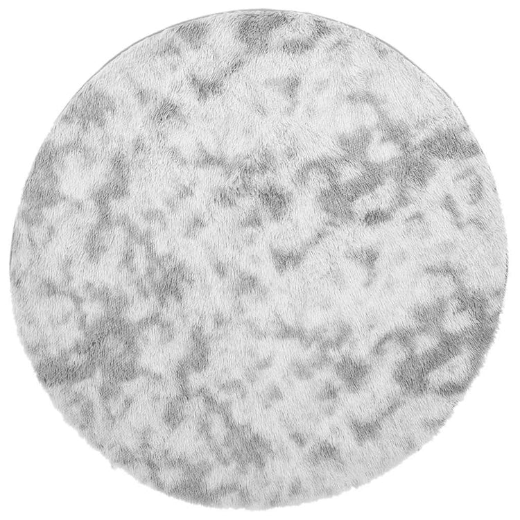 Vidaxx tapis à poils longs navarra 240x240 cm polyester gris argenté