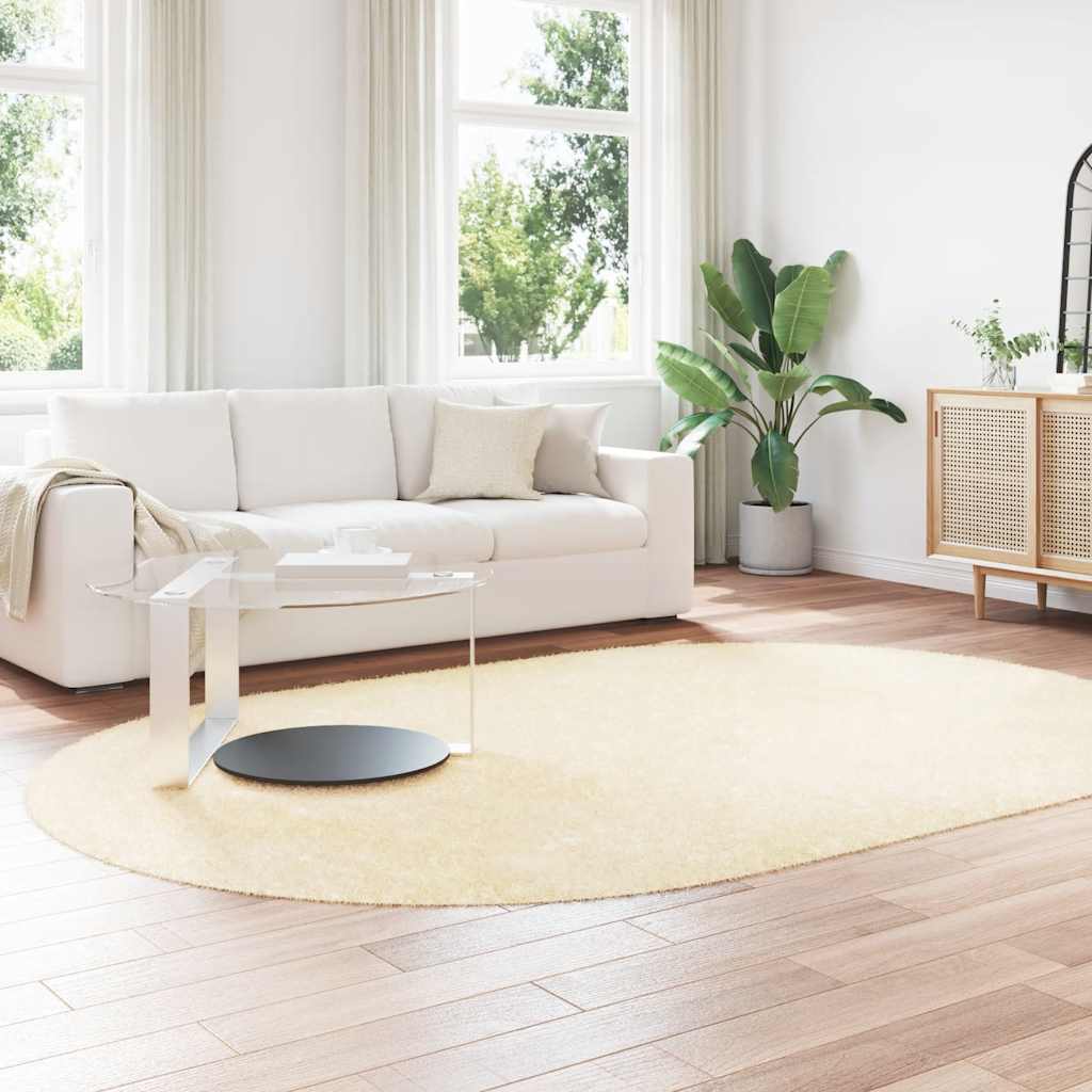 Vidaxx tapis à poils longs navarra 300x200 cm polyester couleur crème