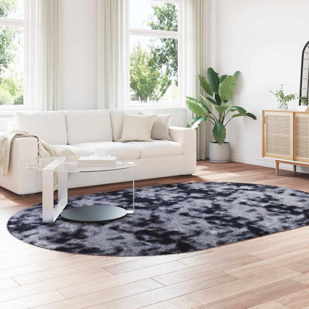 Vidaxx tapis à poils longs navarra 300x200 cm polyester gris foncé