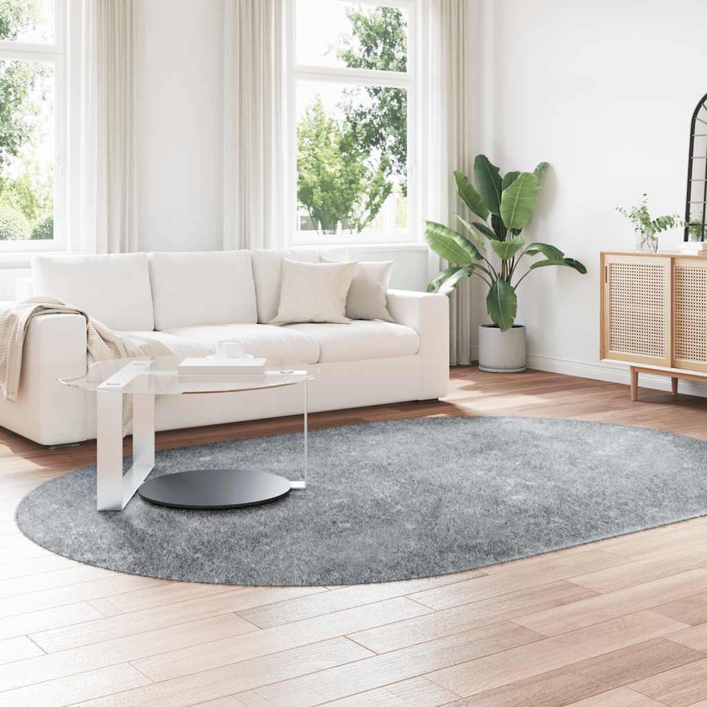 Vidaxx tapis à poils longs navarra 300x200 cm polyester gris clair