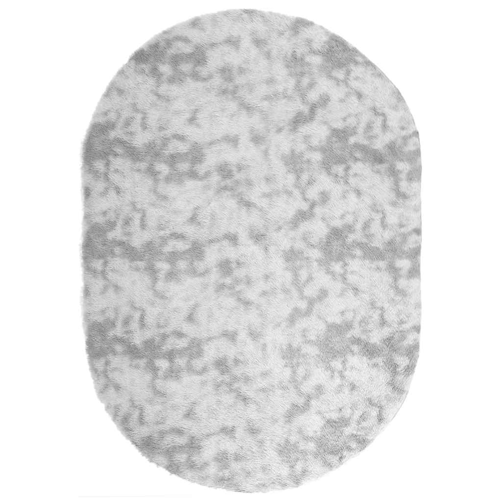 Vidaxx tapis à poils longs navarra 300x200 cm polyester gris argenté