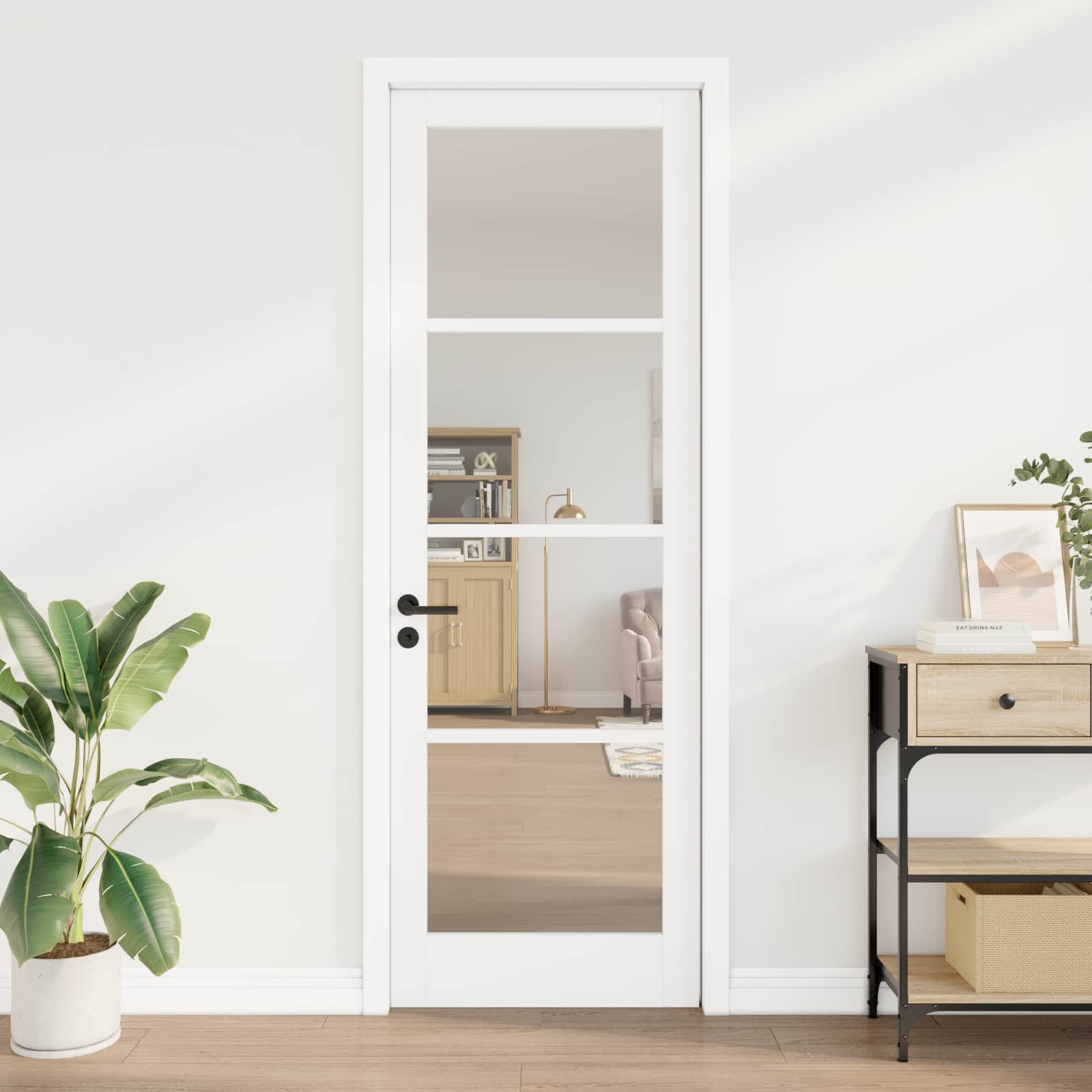 Vidaxx porte intérieure orkdal blanc apprêté 78 x 232 cm