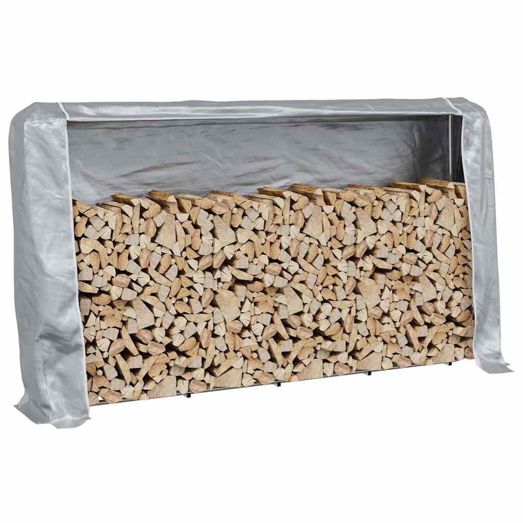 Cheminée Vidaxl avec couvercle de pluie 250x25x150 cm en acier galvanisé