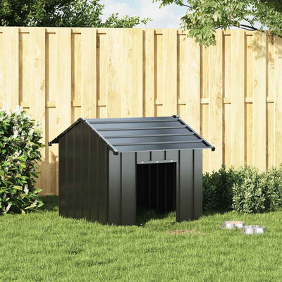Vidaxl Dog Loft avec toit 85x107x81 cm en acier galvanisé