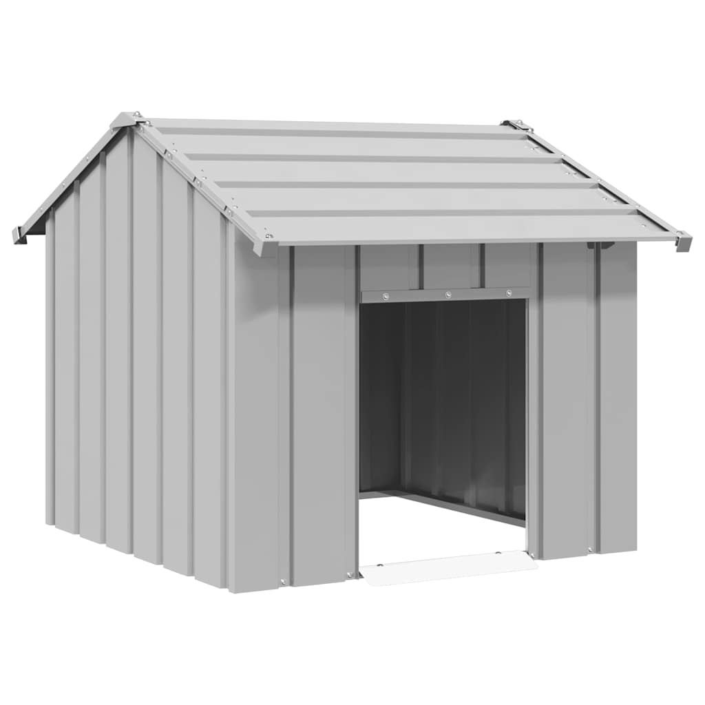 Vidaxl Dog Loft avec toit 85x107x81 cm en acier galvanisé