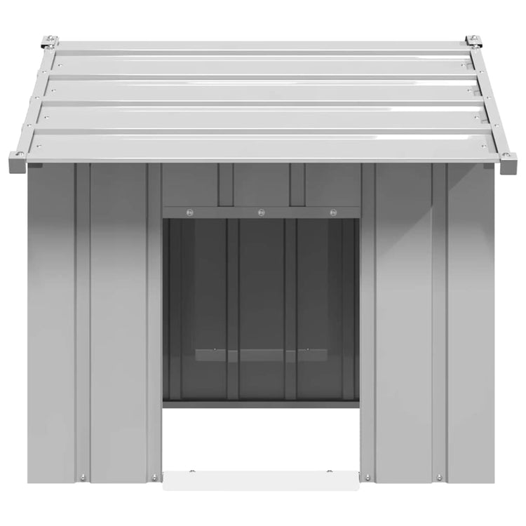Vidaxl Dog Loft avec toit 85x107x81 cm en acier galvanisé
