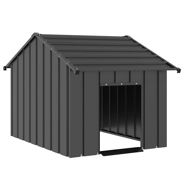 Vidaxl Dog Loft avec toit 83x130x85 cm en acier galvanisé