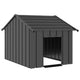 Vidaxl Dog Loft avec toit 83x130x85 cm en acier galvanisé