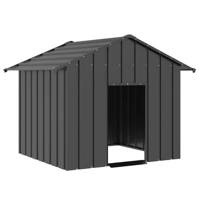 Vidaxl Dog Loft avec toit 131x101x102 cm en acier galvanisé