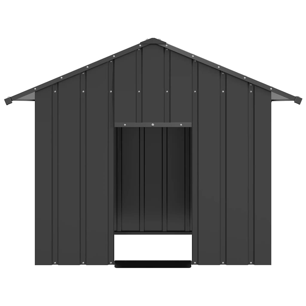 Vidaxl Dog Loft avec toit 131x101x102 cm en acier galvanisé