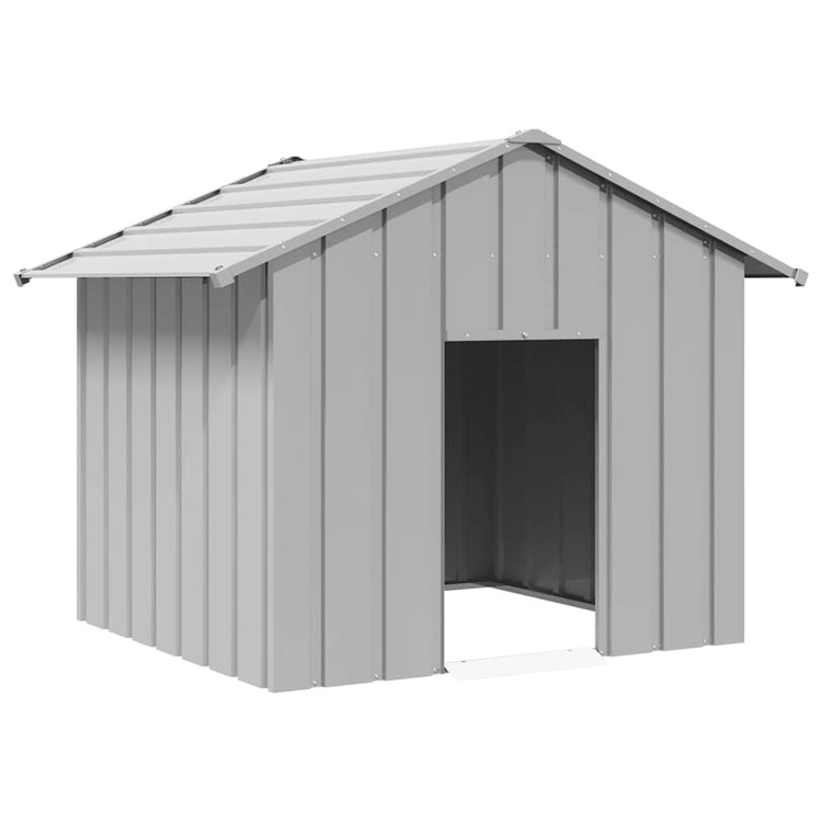 Vidaxl Dog Loft avec toit 131x101x102 cm en acier galvanisé