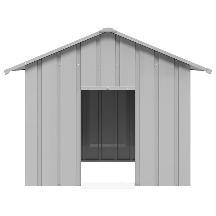 Vidaxl Dog Loft avec toit 131x101x102 cm en acier galvanisé
