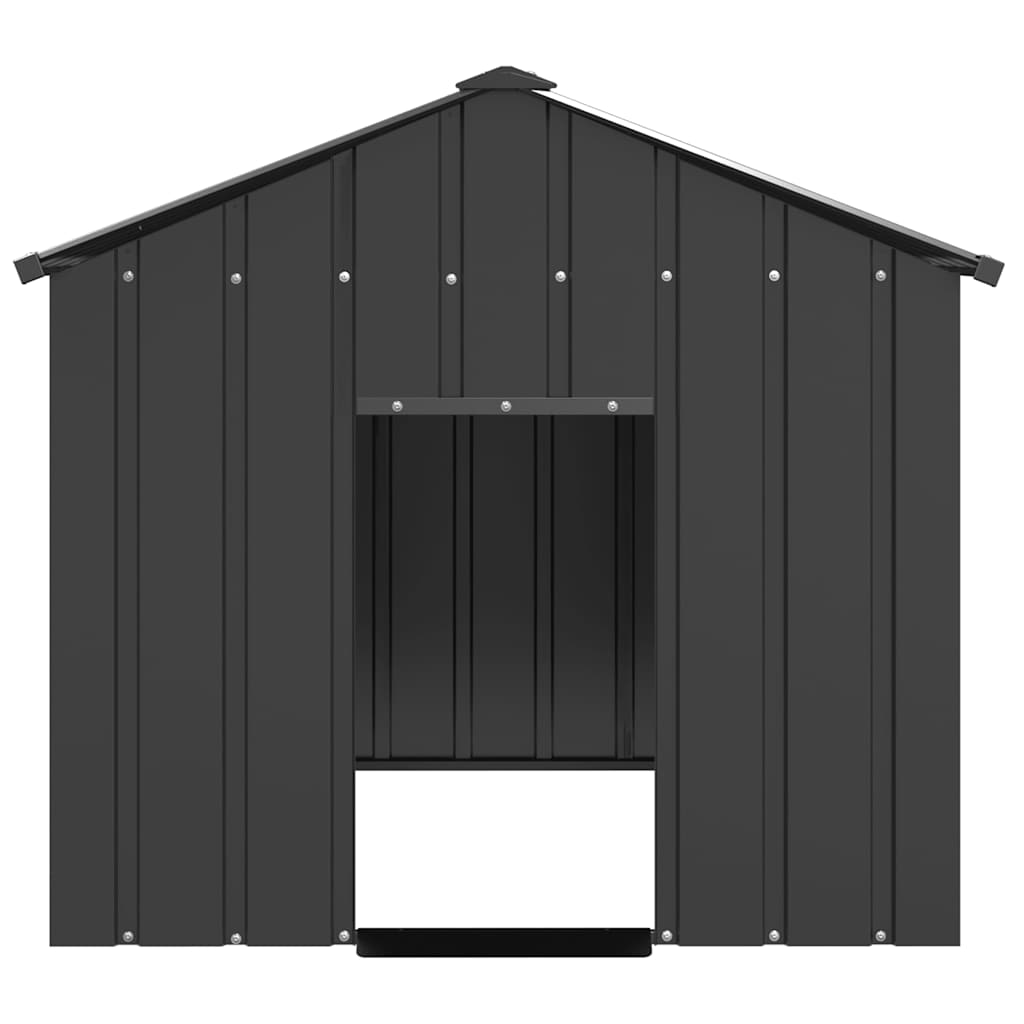 Vidaxl Dog Loft avec toit 113x153x101 cm en acier galvanisé