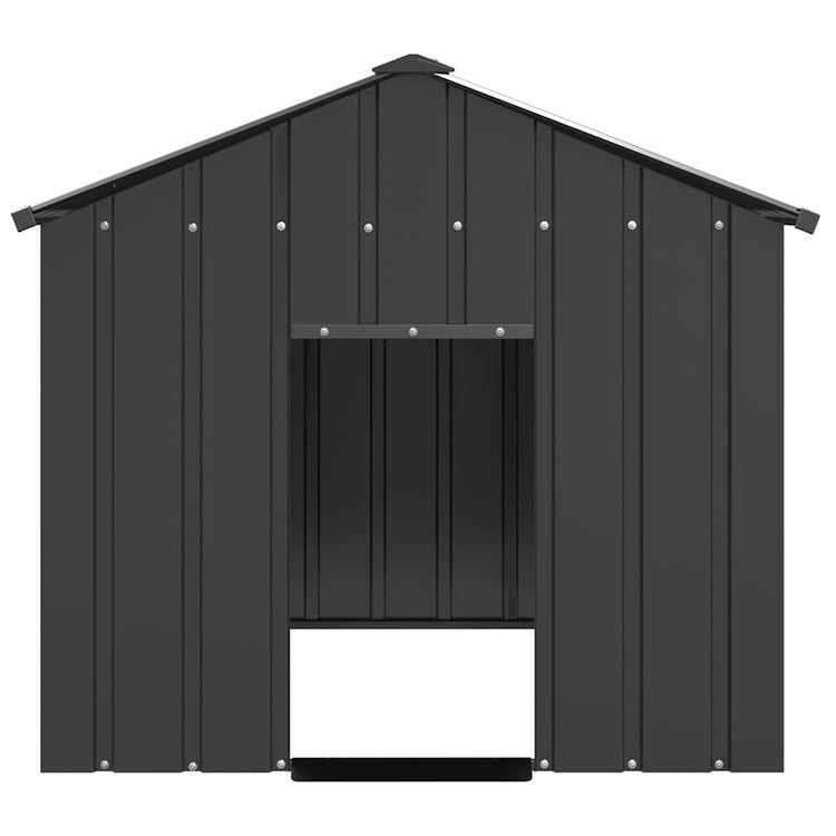 Vidaxl Dog Loft avec toit 113x153x101 cm en acier galvanisé
