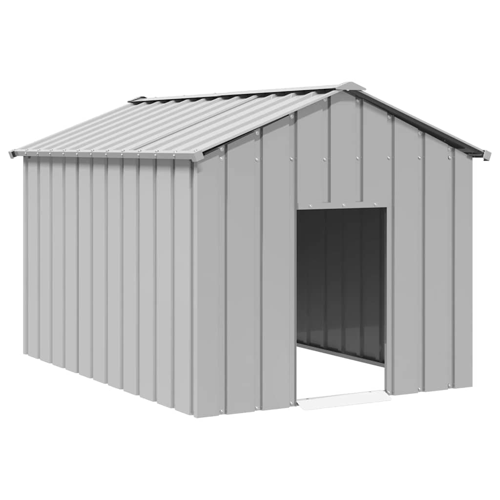 Vidaxl Dog Loft avec toit 113x153x101 cm en acier galvanisé