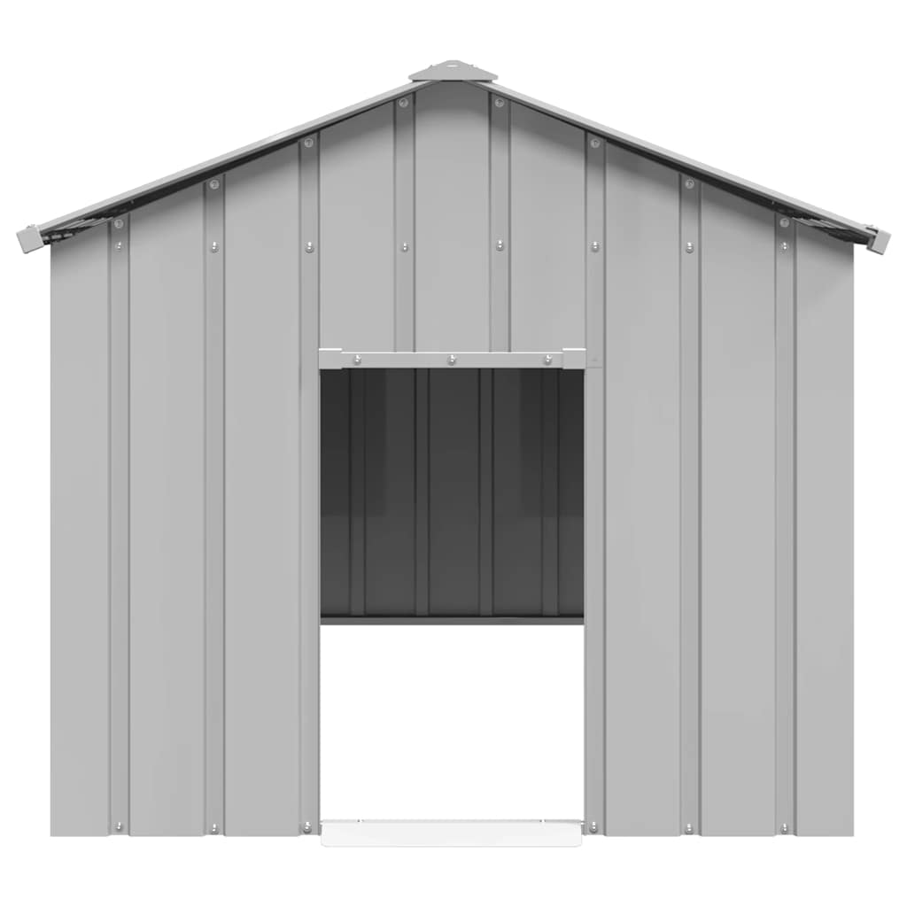 Vidaxl Dog Loft avec toit 113x153x101 cm en acier galvanisé