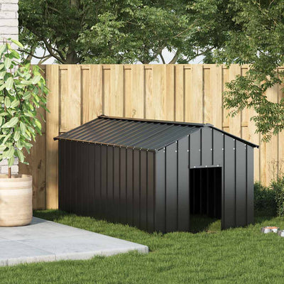 Vidaxl Dog Loft avec toit 114x202x101 cm en acier galvanisé
