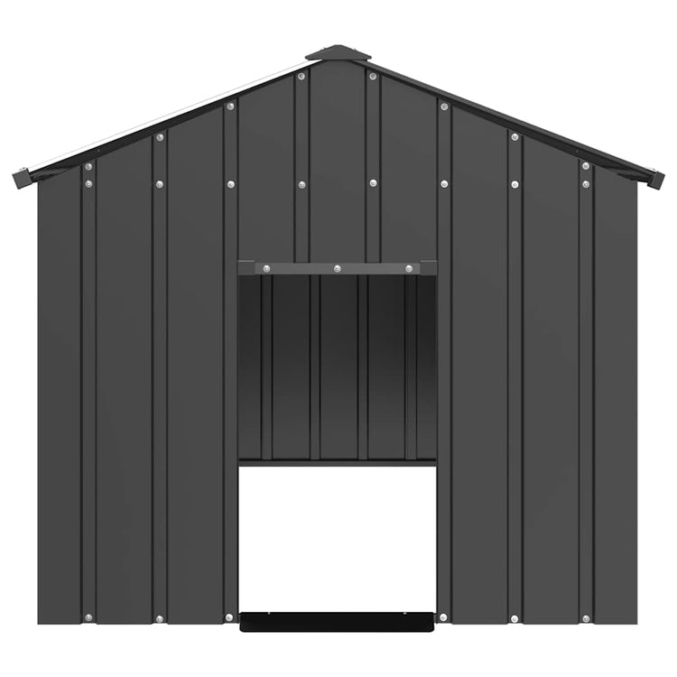 Vidaxl Dog Loft avec toit 114x202x101 cm en acier galvanisé