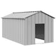 Vidaxl Dog Loft avec toit 114x202x101 cm en acier galvanisé