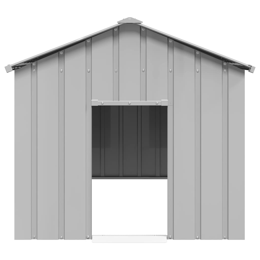 Vidaxl Dog Loft avec toit 114x202x101 cm en acier galvanisé