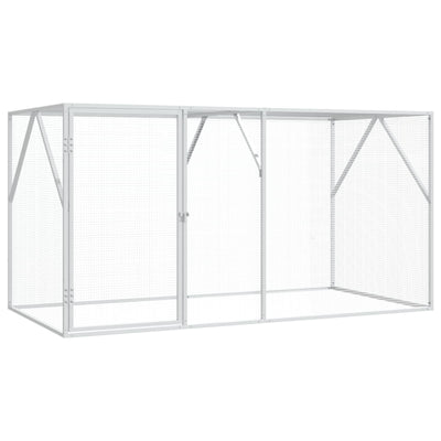 Vidaxl cage à oiseaux anthracite 208 x 102 x 108 cm acier galvanisé