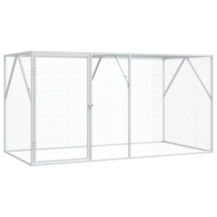 Vidaxl cage à oiseaux anthracite 208 x 102 x 108 cm acier galvanisé