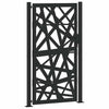 Vidaxxl portail avec éclairage design 100x175 cm acier noir