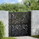 Vidaxxl portail avec vantail design 100x100 cm acier noir