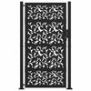 Vidaxxl portail avec vantail design 100x175 cm acier noir