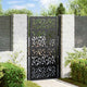 Vidaxxl portail avec vantail design 100x175 cm acier noir
