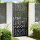 Vidaxxl portail avec vantail design 100x200 cm acier noir