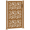 Vidaxxl portail avec vantail design 100x125 cm acier résistant aux intempéries