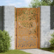 Vidaxxl portail avec vantail design 100x150 cm acier résistant aux intempéries