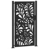 Vidaxxl portail avec motif vague 100x175 cm acier noir