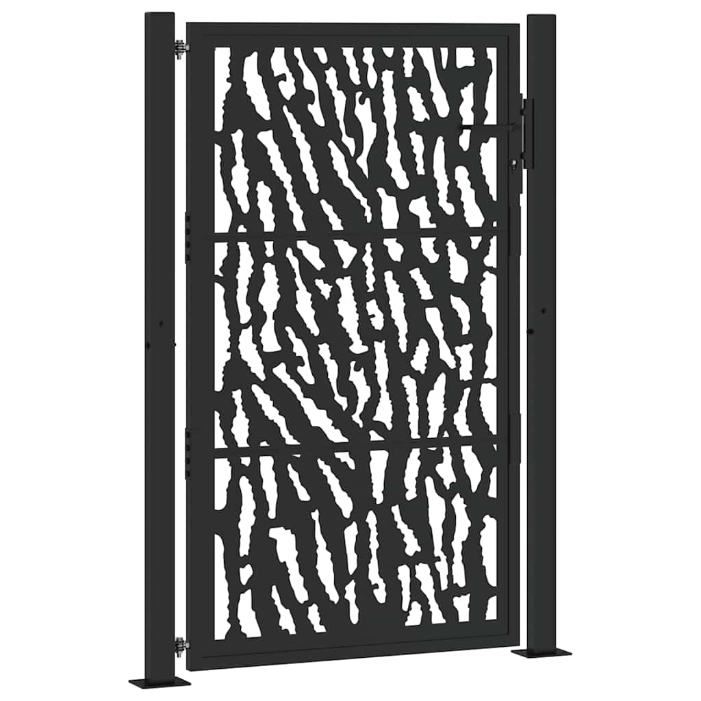 Vidaxx portail avec rail design 100x150 cm acier noir