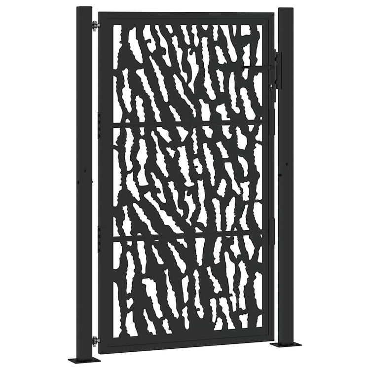 Vidaxx portail avec rail design 100x150 cm acier noir