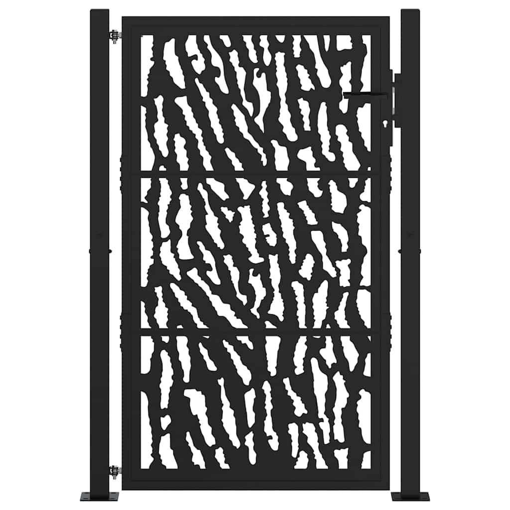 Vidaxx portail avec rail design 100x150 cm acier noir