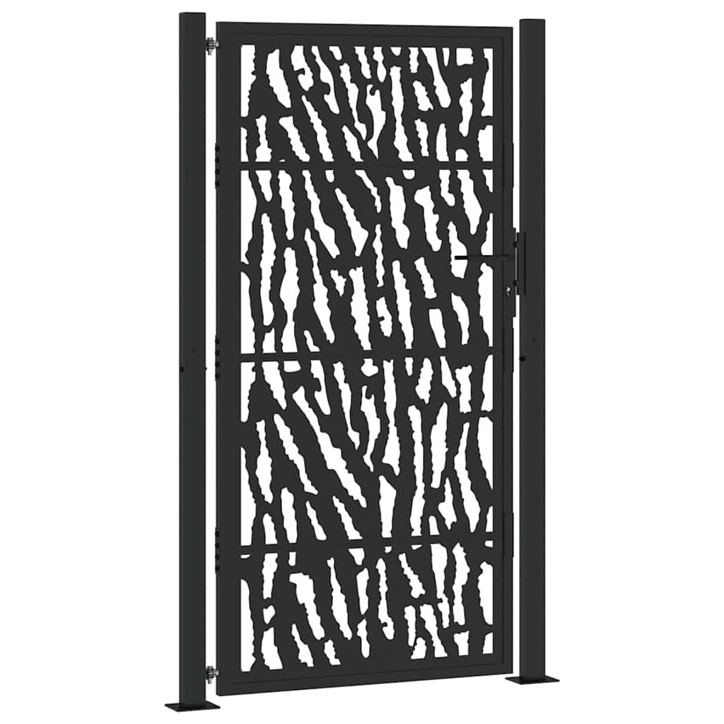 Vidaxxl portail avec rail design 100x175 cm acier noir