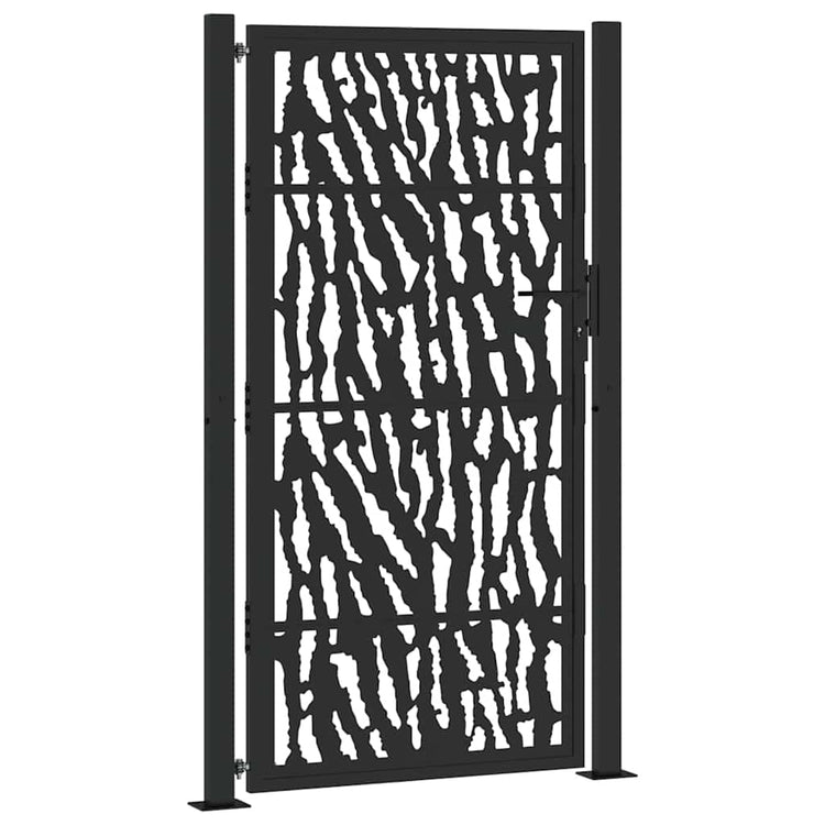 Vidaxxl portail avec rail design 100x175 cm acier noir