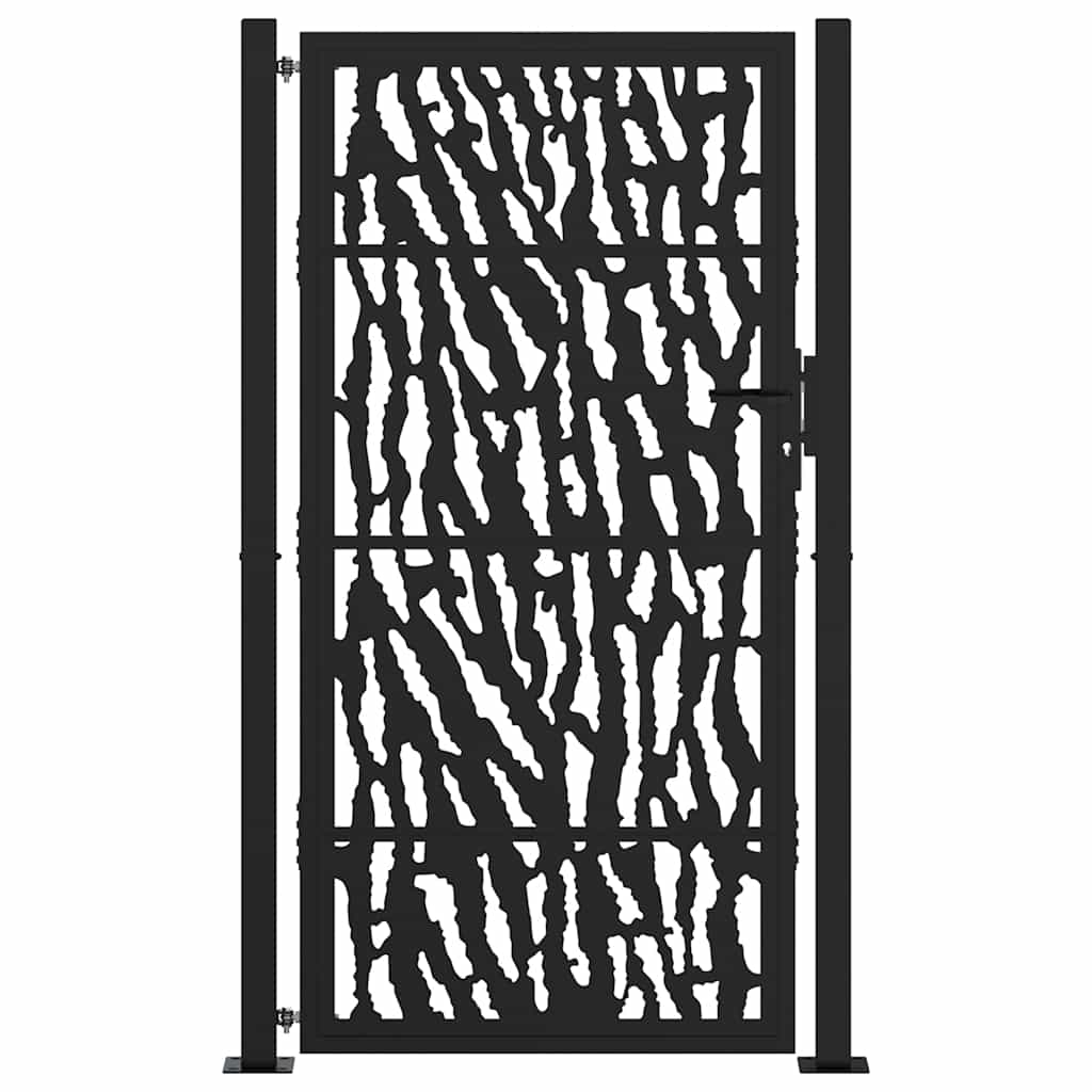 Vidaxxl portail avec rail design 100x175 cm acier noir