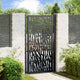 Vidaxxl portail avec rail design 100x175 cm acier noir