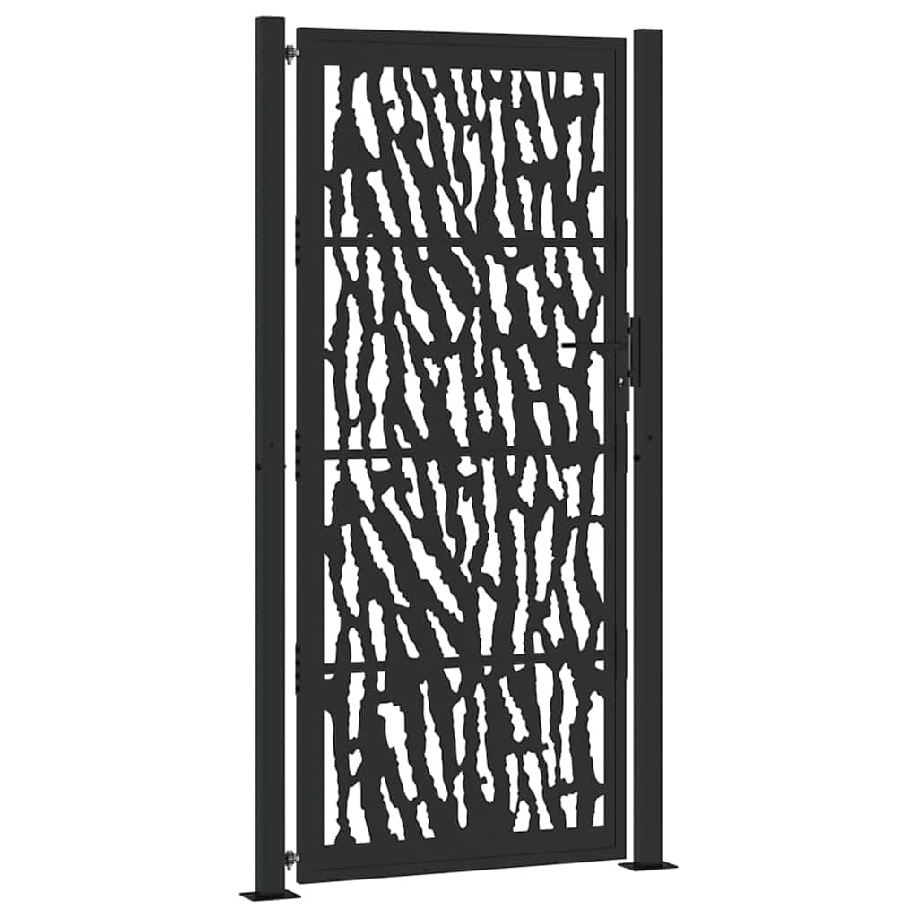 Vidaxxl portail avec rail design 100x200 cm acier noir