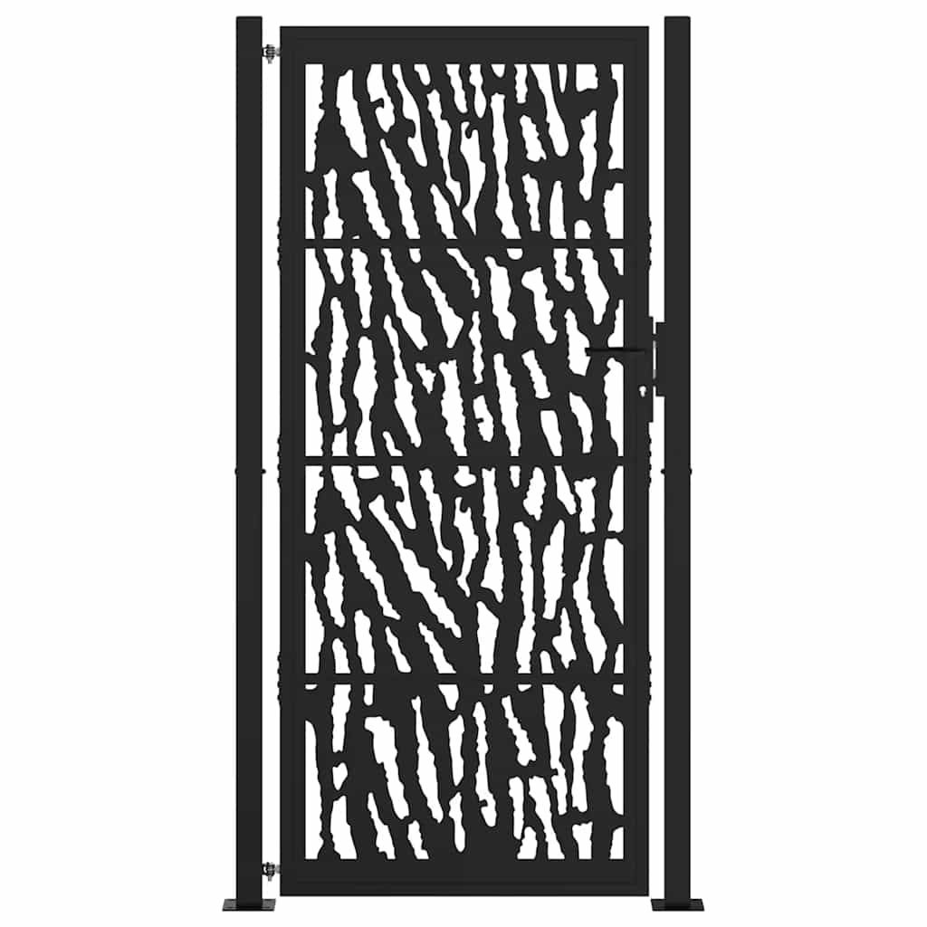 Vidaxxl portail avec rail design 100x200 cm acier noir