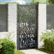 Vidaxxl portail avec rail design 100x200 cm acier noir